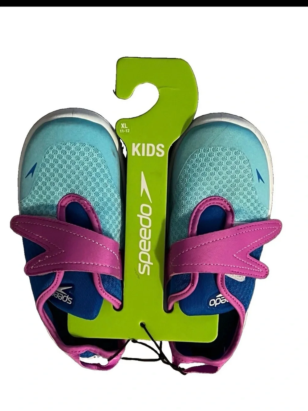 Speedo Shore Explorer 2.0 Kids Water Shoes Teal Blue Pink Size XL 11-12 NEW